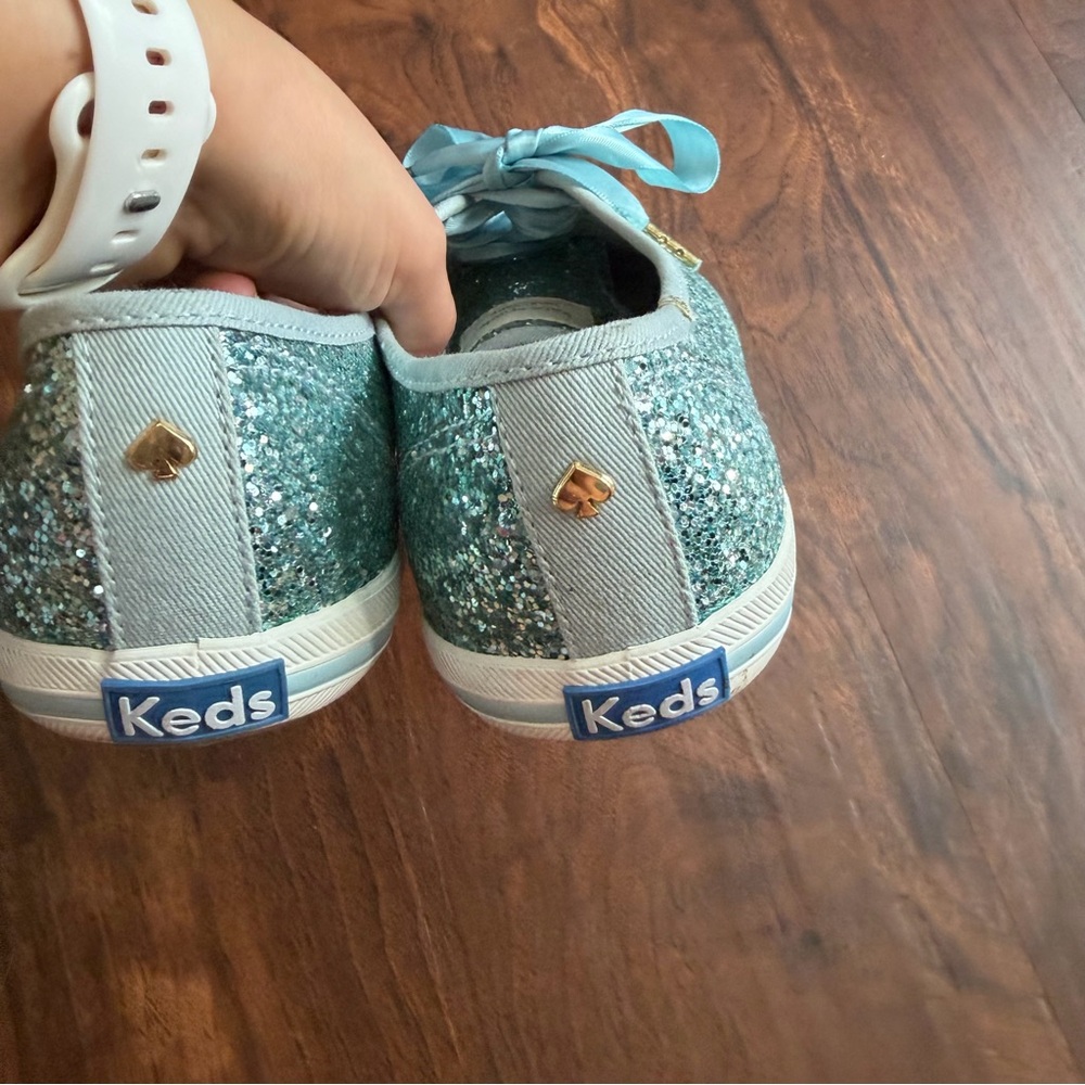Keds × Kate Spade New York Champion Glitter Sneaker In Blue - Picture 5 of 8
